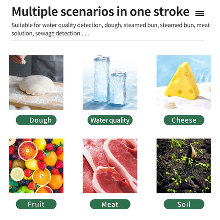 PH Meter &ndash; Backlit Digital pH Tester for Food Kitchen Use