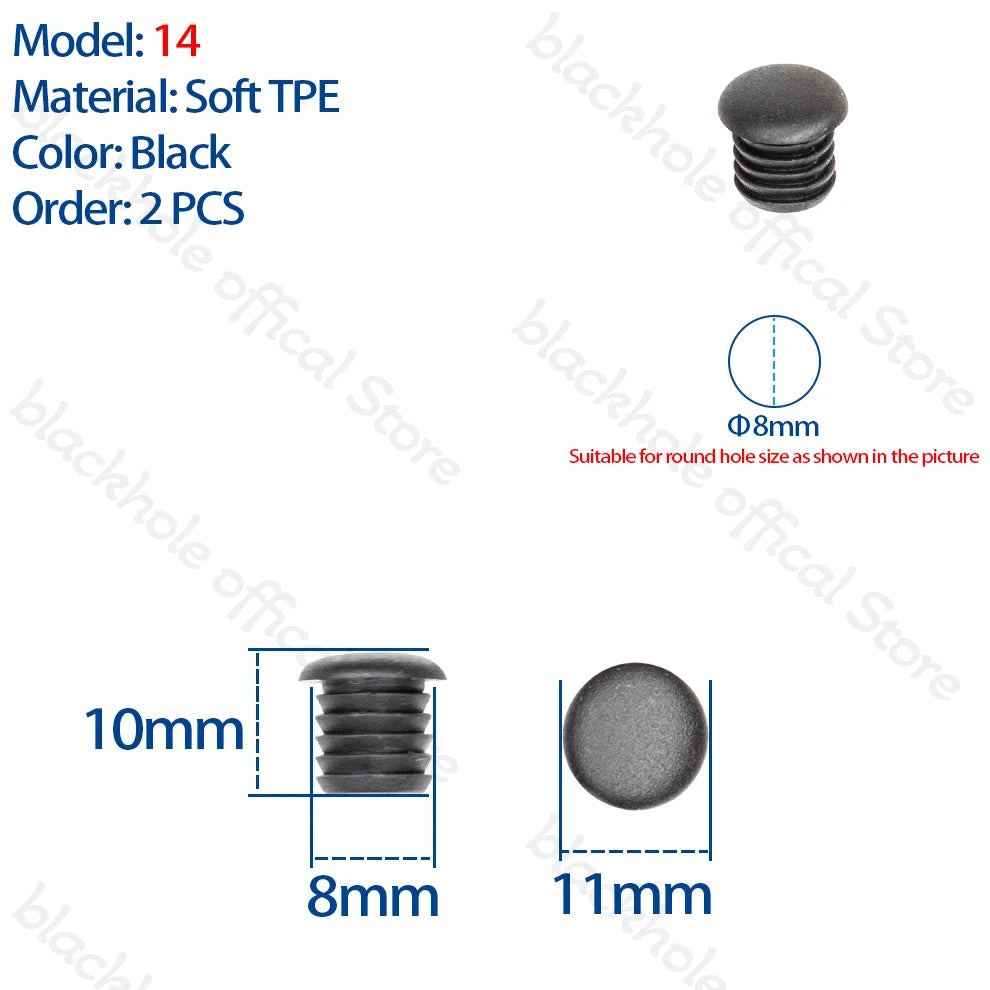 Bike Frame Hole Plug &ndash; Dust and Water Resistant Cable Seal 2pcs Model 14