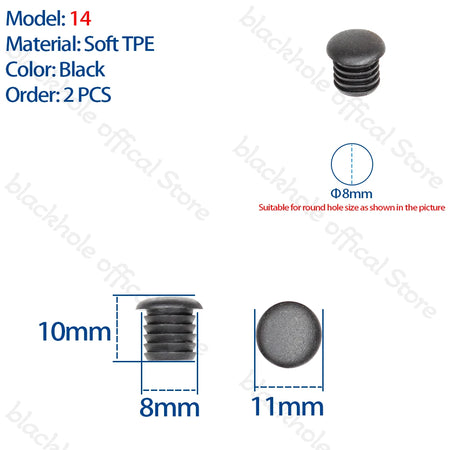 Bike Frame Hole Plug &ndash; Dust and Water Resistant Cable Seal 2pcs Model 14