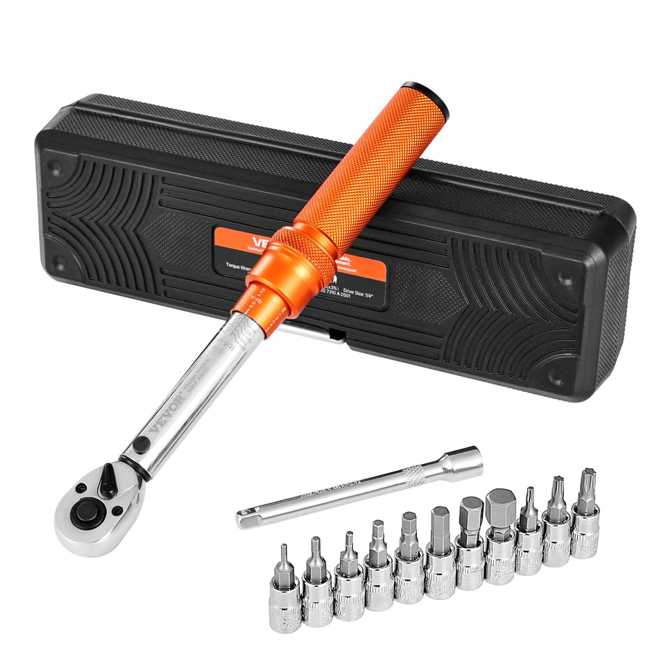 VEVOR Momentvõti Quarter Inch Drive Dual Range 20 200