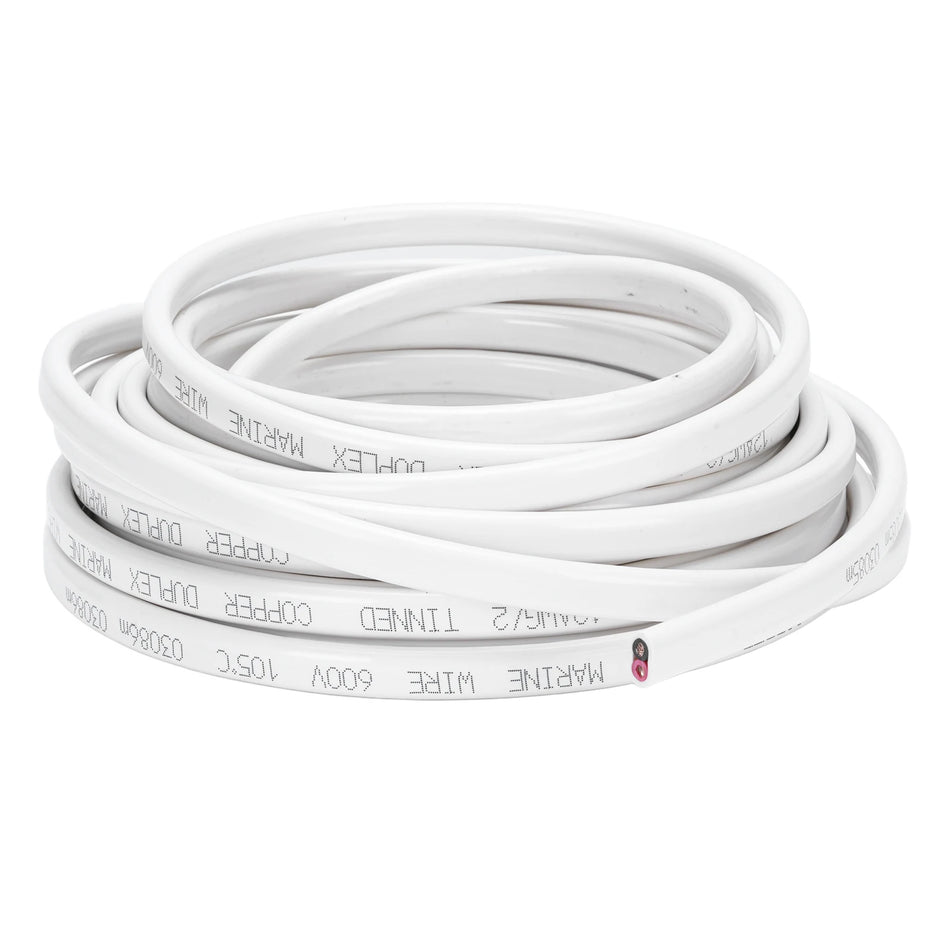Námořní třída 12 AWG napájecí kabel, 30ft, 2-jádrový izolovaný 600V pro lodě