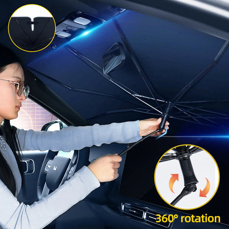 Revolutionary 360&deg; Car Windshield Sunshade Umbrella for Ultimate UV Protection