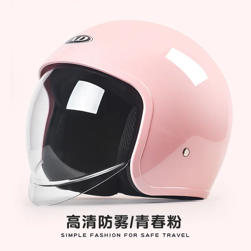 GB Certified Universal Open-Face Electric Vehicle Helmet for All Seasons FEN