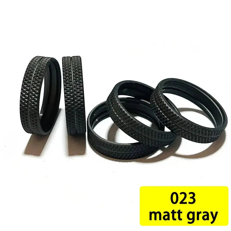 TN81 Reel Seat Ring DIY Repair Aluminum trim ring 5pcs Nut Trim Ring Fishing Rod Winding Check Component Rod Building Accessory 023 matt gray