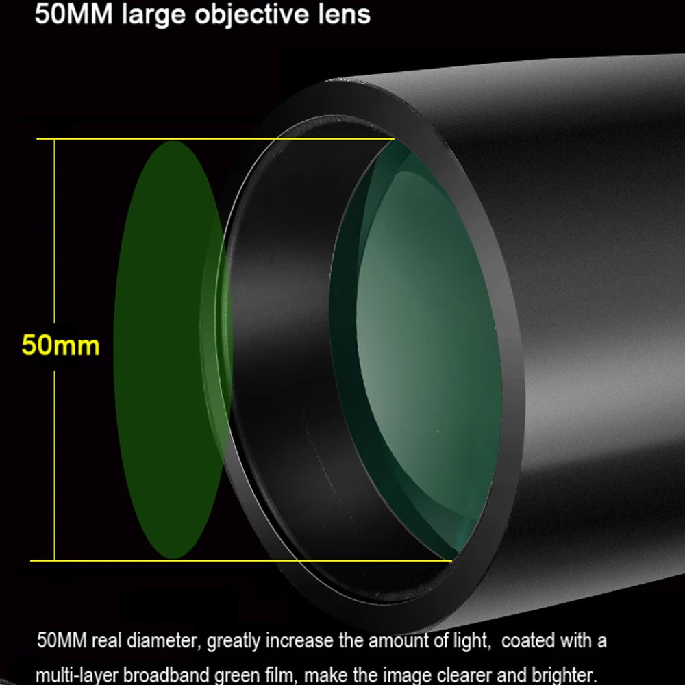 Borwolf 12-36X50 Telescope &ndash; High Power BAK4 Prism Optics