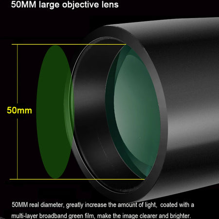 Borwolf 12-36X50 Telescope &ndash; High Power BAK4 Prism Optics
