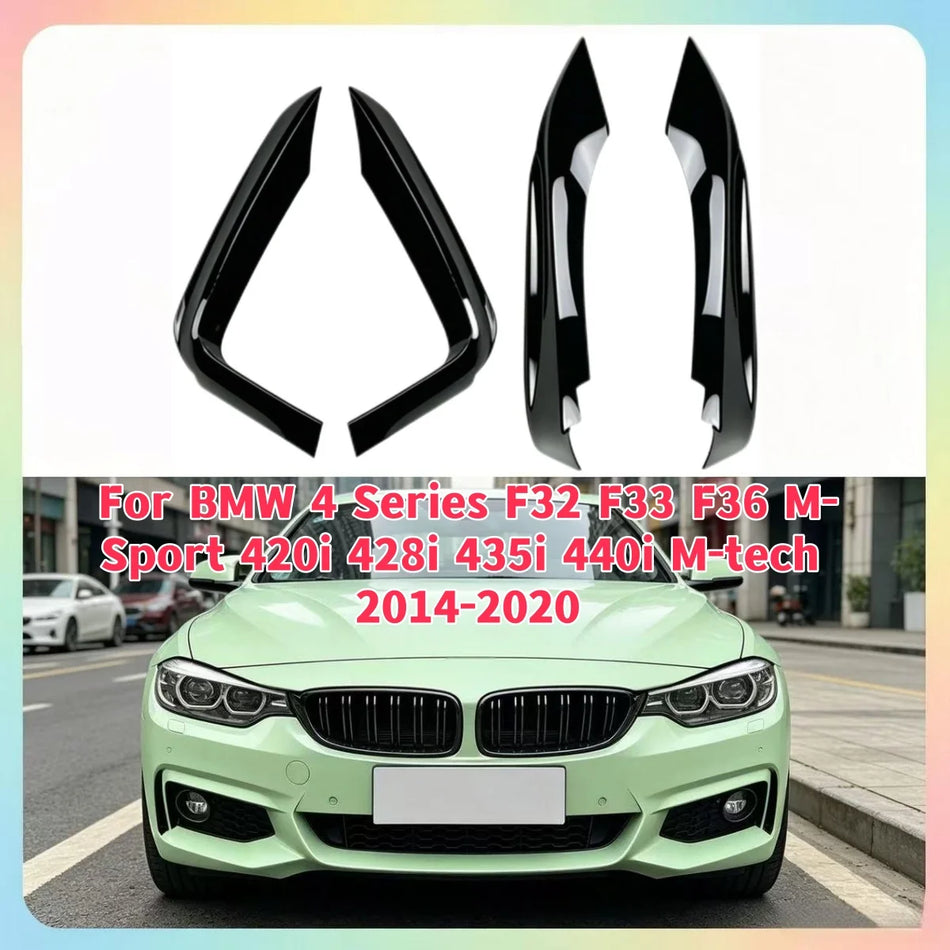 ABS Front Bumper Side Air Vent Cover For BMW F32 F33 F36