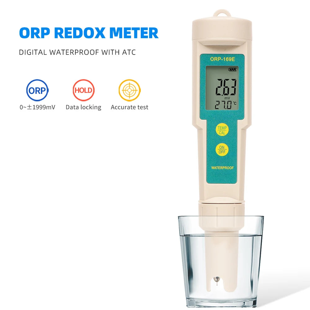 169E ORP Redox Tester &ndash; Waterproof LCD Display For Pools Default Title