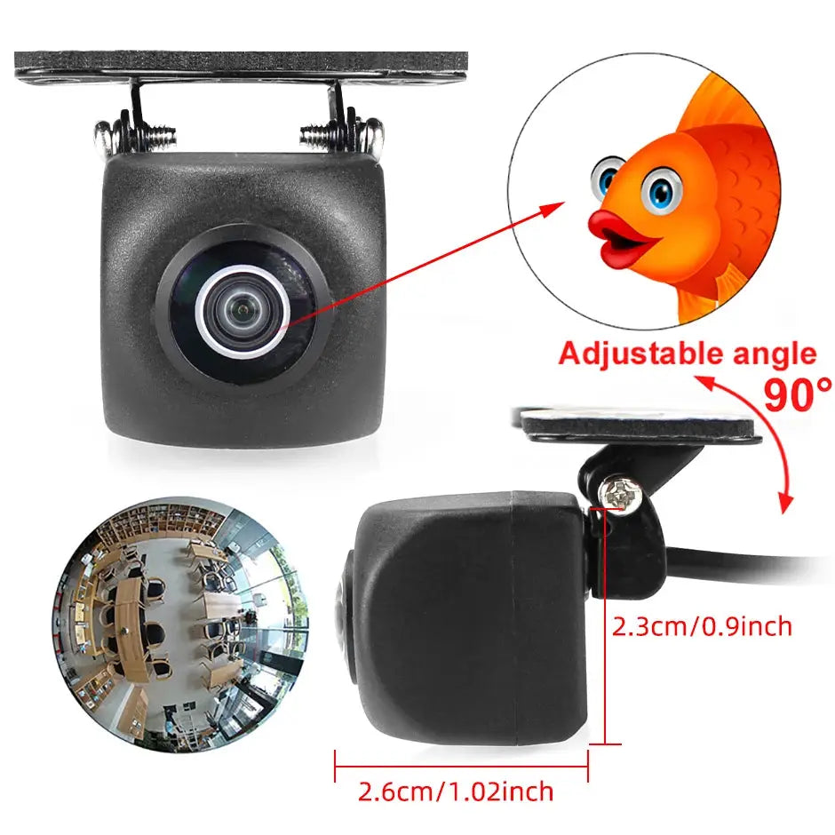 Waterproof 1080P AHD Rear View Camera With Night Vision Guiding Lines by InterCyprus Trading Ltd