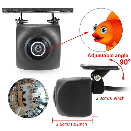 Waterproof 1080P AHD Rear View Camera With Night Vision Guiding Lines by InterCyprus Trading Ltd
