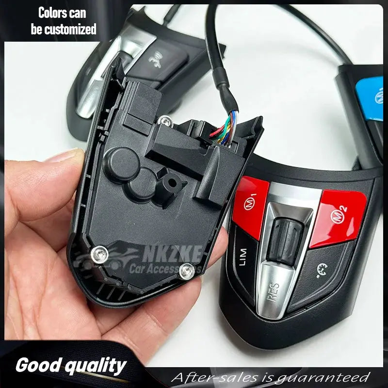 Steering wheel button, suitable for BMW F10 F20 F30 E70 E90 F32, 3 Series, 5 Series universal models, color modification by InterCyprus Trading Ltd