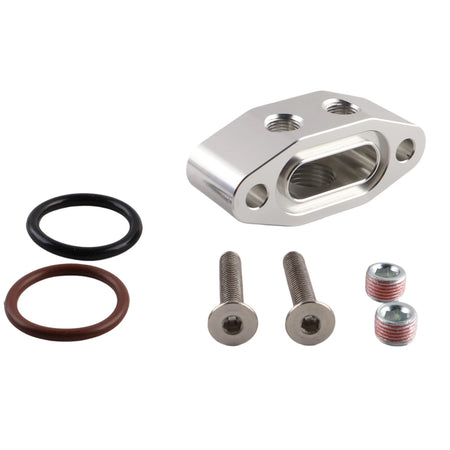 Aluminum Oil Pressure Sensor Adapter Plate For LS Engines by InterCyprus Trading Ltd