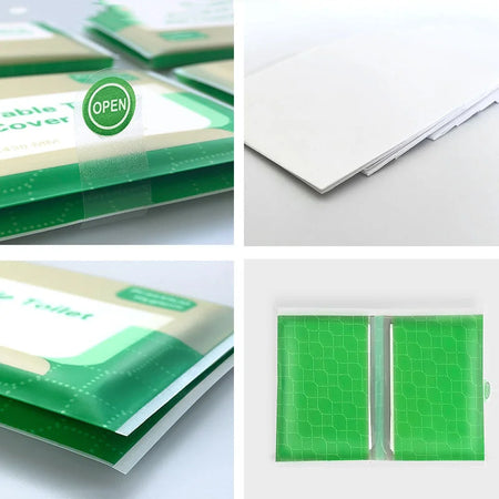 50pcs Non-Woven Disposable Toilet Seat Covers