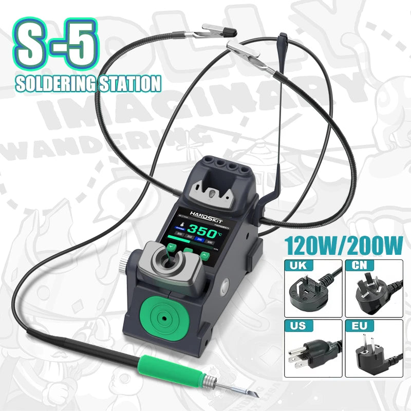 3-In-1 S5 Intelligent Soldering Station &ndash; Auto Sleep 120W