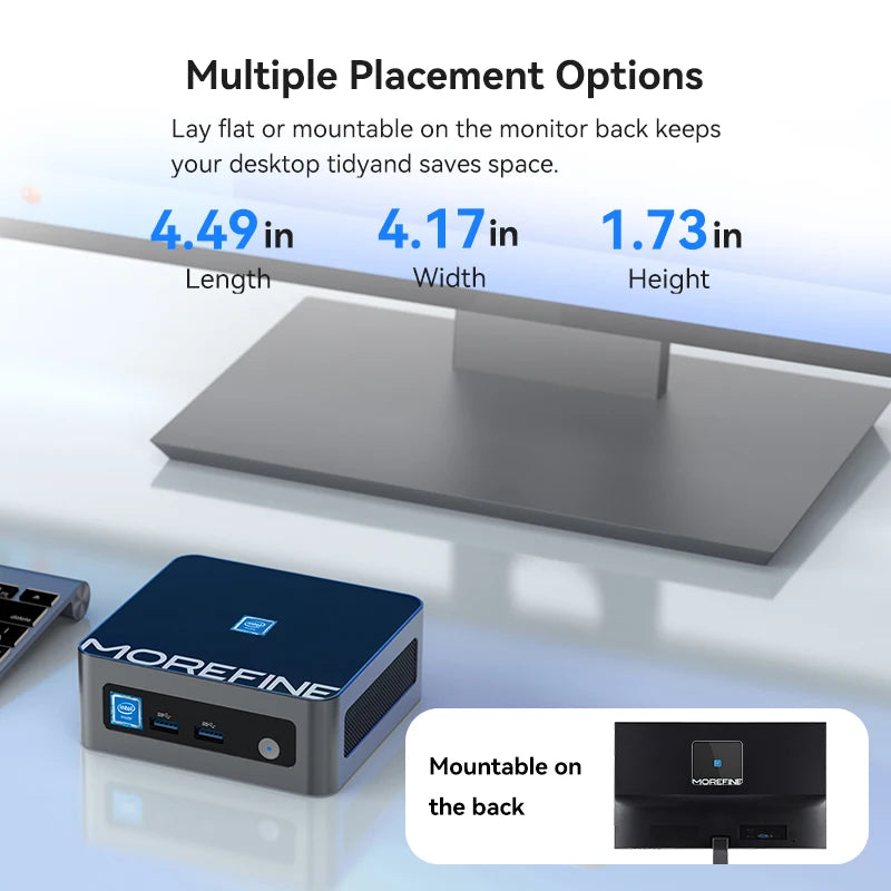 Morefine N150 Mini Desktop PC &ndash; 4K Ready Mini PC WiFi6