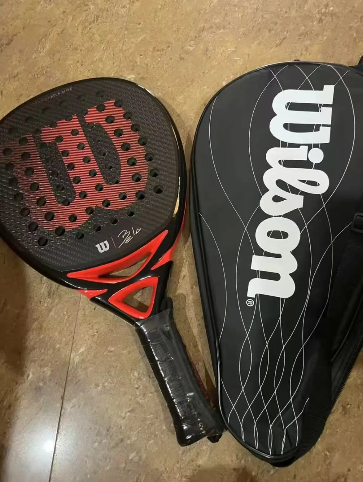 Proffrsional Racket Wilson Professional Tennis Rackets Carbon Fibre Surface Diamond Shape ...
