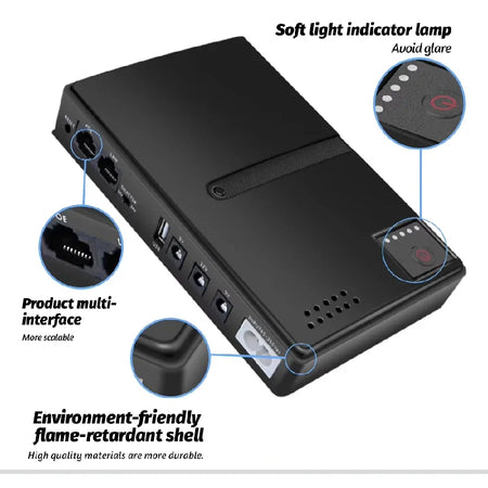 DC1018L &ndash; 10400mAh Backup UPS for Routers and Modems
