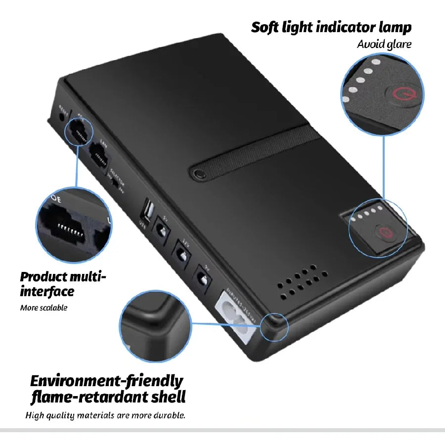 DC1018L &ndash; 10400mAh Backup UPS for Routers and Modems