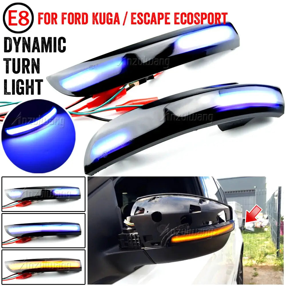 Dynamic LED Mirror Blinker Lights For Ford Kuga II Escape by InterCyprus Trading Ltd