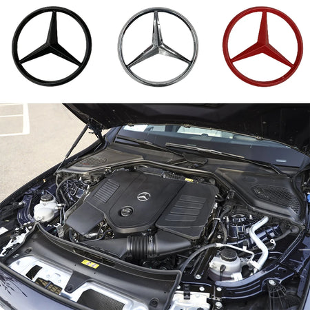 70mm Metal Car Styling Engine Badge &ndash; Premium Quality Hood Emblem Sticker for Mercedes Benz