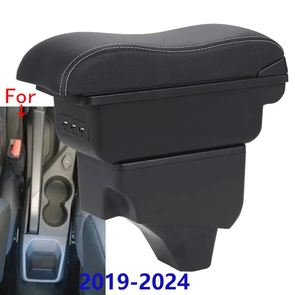 Armrest Storage Box With Leather And ABS Plastic For Peugeot 2008 208 by InterCyprus Trading Ltd