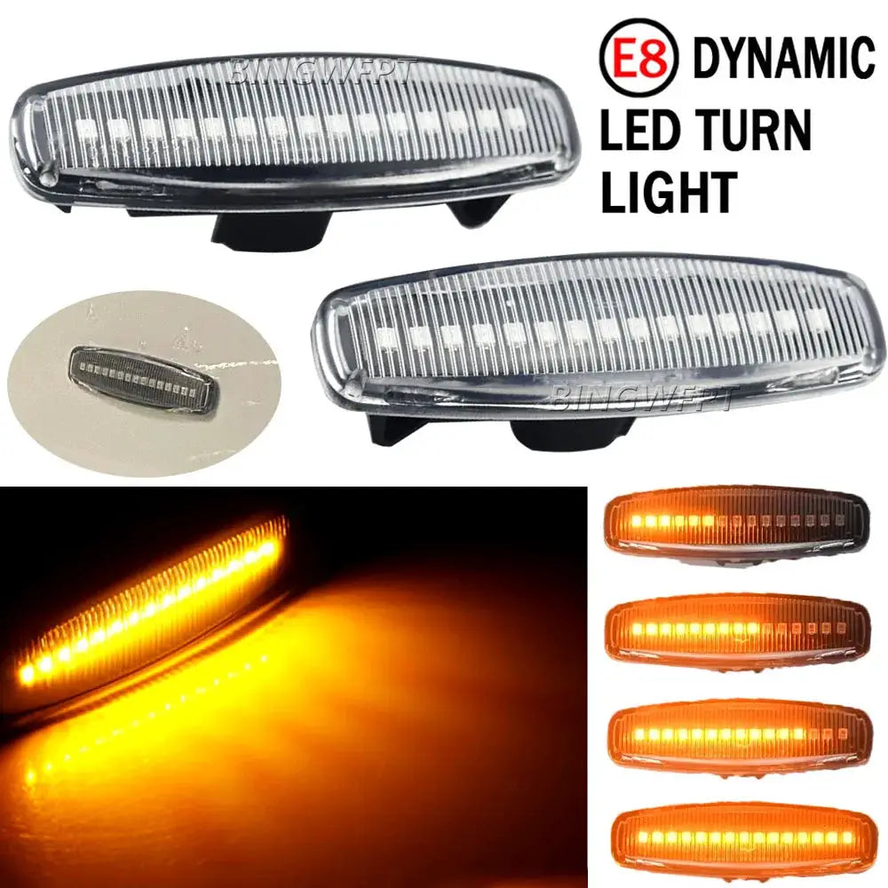 2x Dynamic LED Car Side Marker Lights Repeater Signal Lights For Infiniti EX35 EX37 FX30d FX35 FX37 FX50 G25 G35 G37 JX35 M25 by InterCyprus Trading Ltd