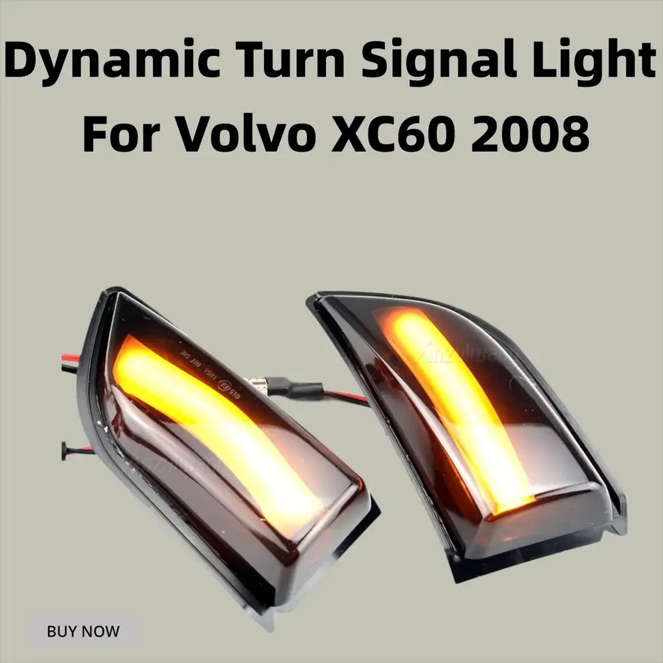 Dynamic LED Turn Signal Lights for Volvo XC60 2008-2014 (2Pcs) by InterCyprus Trading Ltd