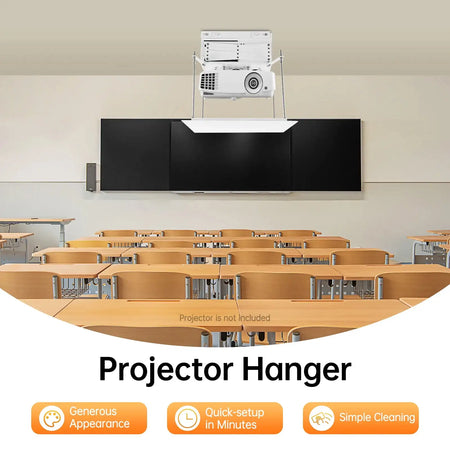Projector Lift Ceiling Mount &ndash; 22lb Capacity, 24W Remote