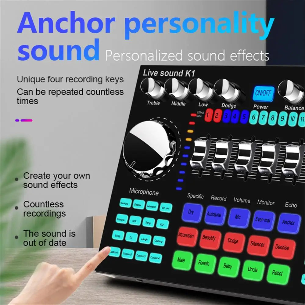 K1 Live Sound Card: Portable Sound Equipment