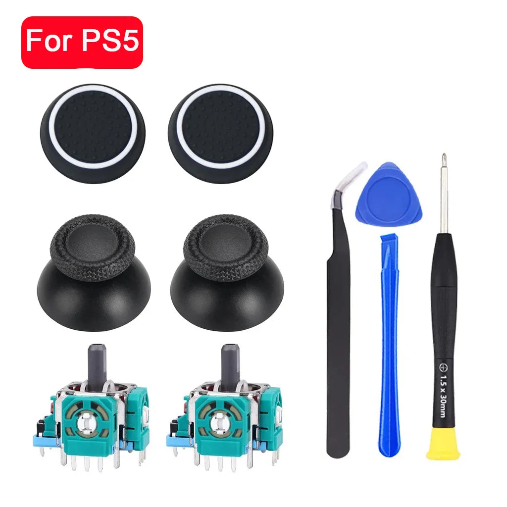 Replacement 3D Analog Joysticks for PS5 DualSense Controller with Repair Kit Kit / CHINA