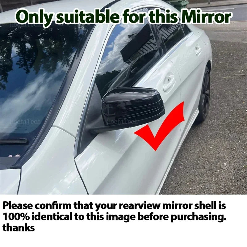Калъф за огледало от въглеродни влакна за Mercedes W204 W212 W176 W246 A B C E S CLA GLA