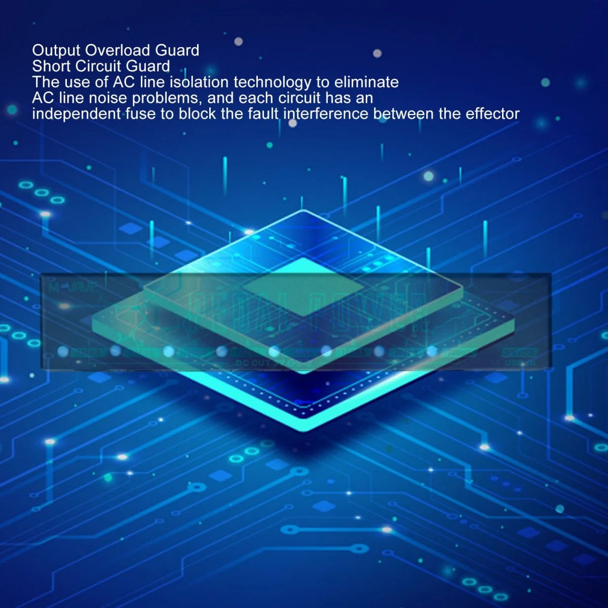 M-VAVE Pedal Power &ndash; Eight Isolated Outputs For 9V Pedals