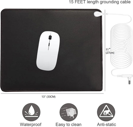 11X13 Grounding Mat Mouse Pad &ndash; Relieves Stress And Pain 11X13 inch / UK