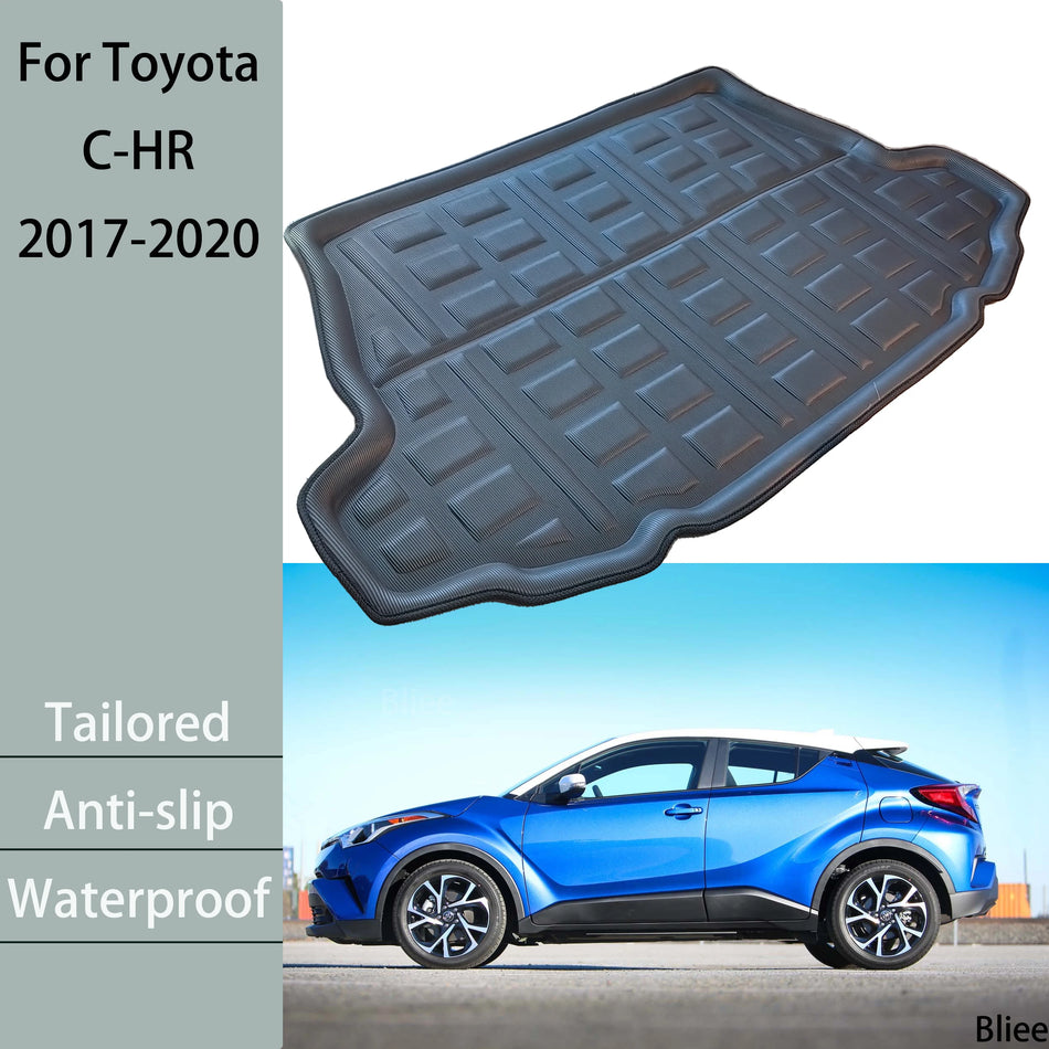 Toyota CHR 2017 2020 Alfombrilla de Maletero Trasero EVA forro de Carga Negra