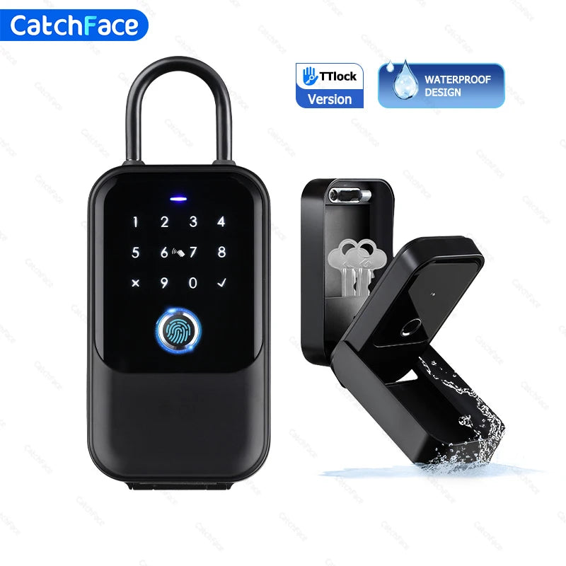IP65 Wall Mount Key Box K6 &ndash; Fingerprint Access App Control TTlock APP