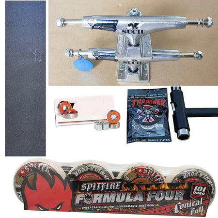 Spitfire Forged Thunder Trucks 5.25Inch &ndash; Chrome Bearings 52mm 101D 4