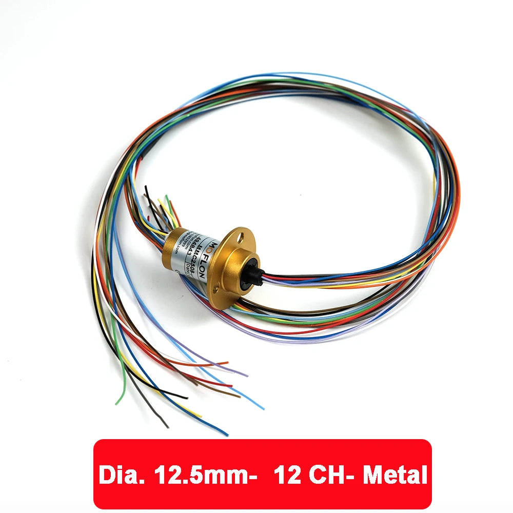 Micro Rotate Slip Ring 2A Current For RC Gimbals DIY 12 CHannel Metal