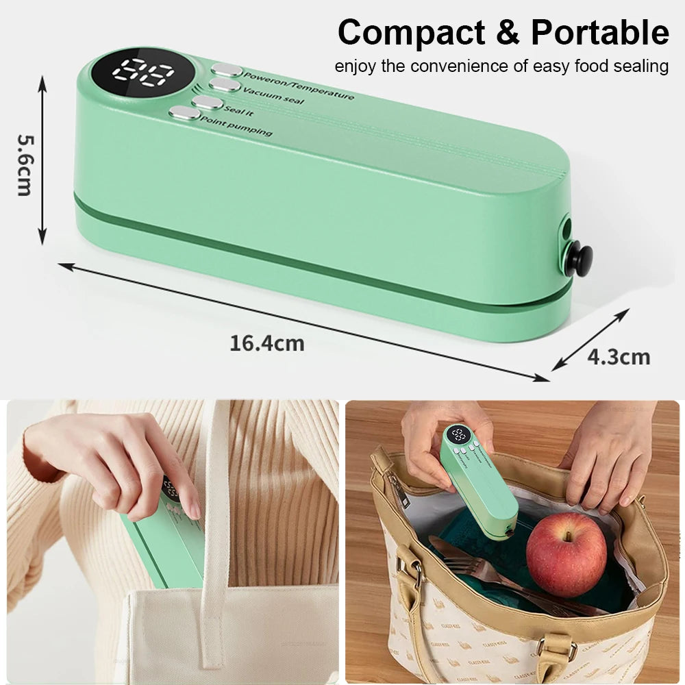 Mini Vacuum Sealer &ndash; Wireless USB Rechargeable Portable