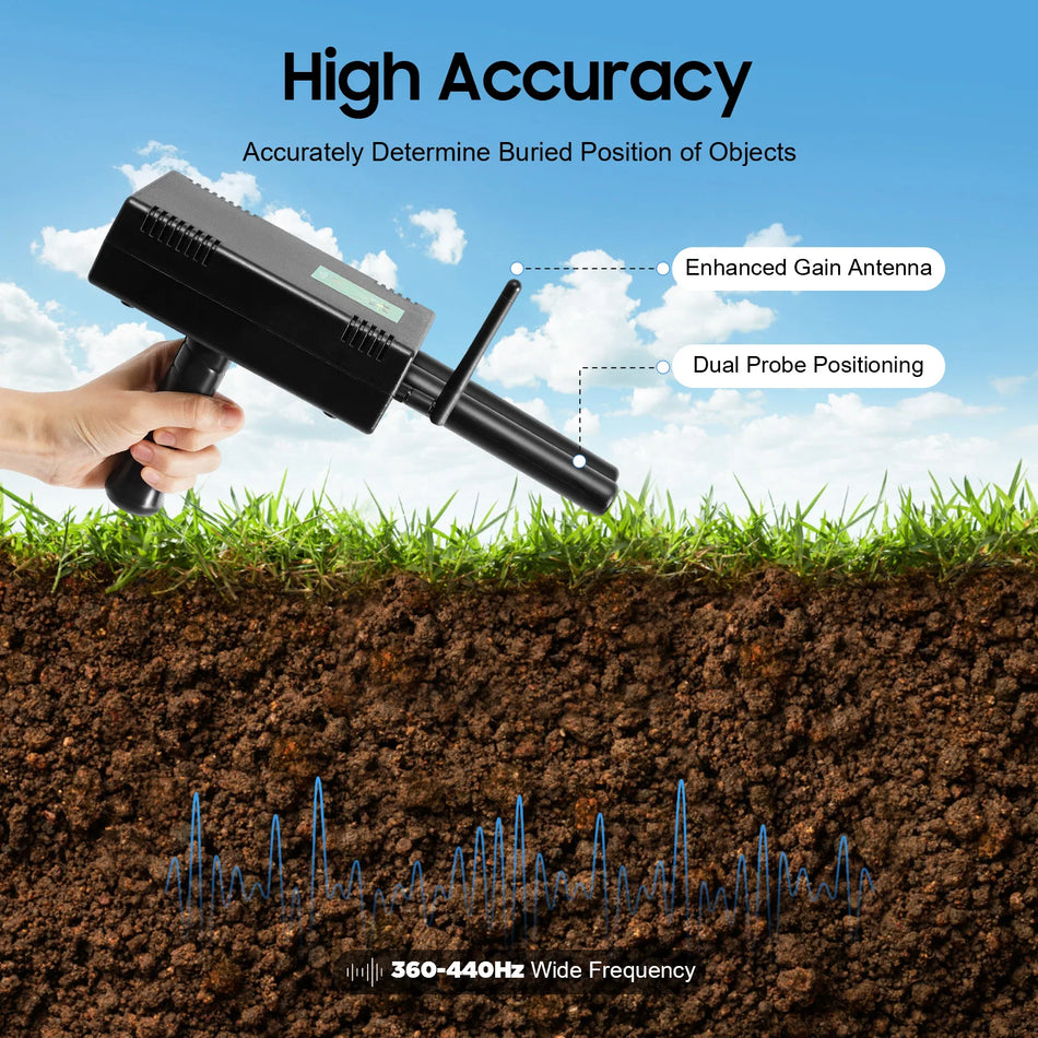 Χρυσός Εξερευνητής Θησαυρού Μεταλλικός Ανιχνευτής - Μακράς Εμβέλειας Διπλή Πρόβη