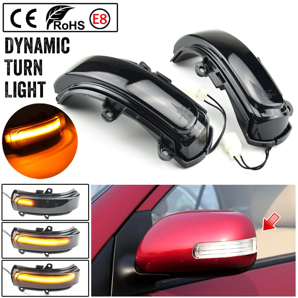 LED Sequential Side Mirror Turn Signals for Toyota Corolla Auris Reiz Scion