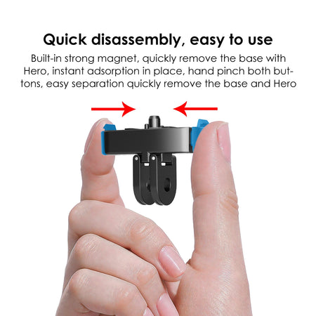Magnetic Adapter Mount for GoPro Hero 13 | Quick Release Tripod Base