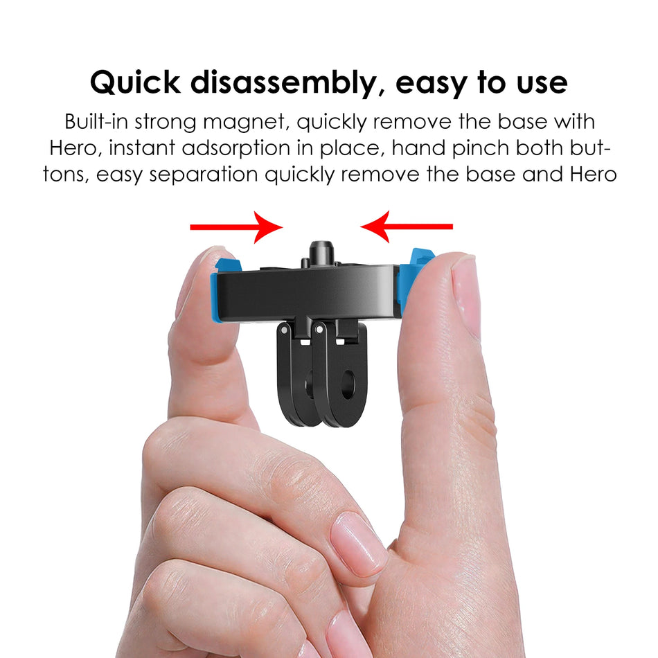 Magnetic Adapter Mount for GoPro Hero 13 | Quick Release Tripod Base
