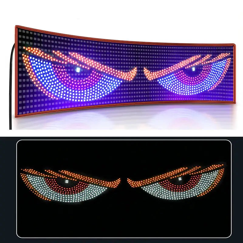 USB Animirani Demon Oči LED Matrični Ploščni Zaslon za Avtomobile, Tovornjake, SUV-je