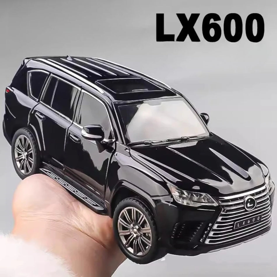 1:24 Metāla diecast SUV modeļa auto ar atpakaļvilkšanu, skaņu un gaismu