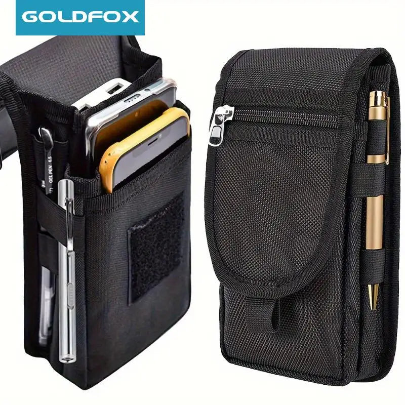 Odolná venkovní pásková taška z 1680D oxfordské tkaniny pro telefon a nezbytnosti, vhodná pro iPhone 16 a 15