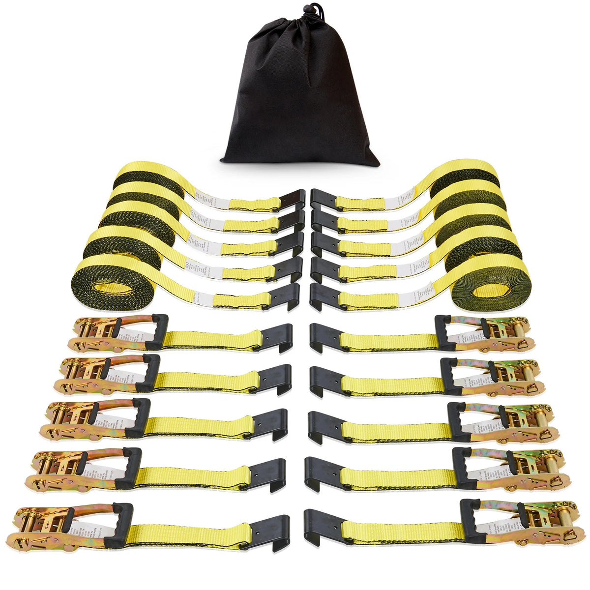 SucceBuy 10pcs 10000Lbs Ratchet Tie Down Straps &ndash; Heavy Duty