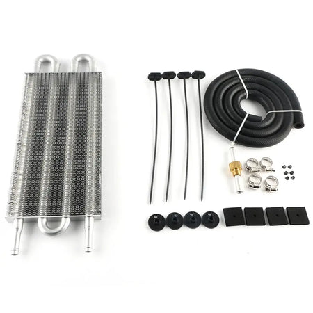 2 Row 4 Row 6 Row 8 Row 10Row 16Row Universal Remote Transmission Oil Cooler Auto-Manual Radiator Converter Aluminum Kit by InterCyprus Trading Ltd