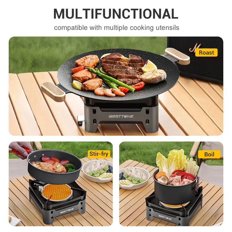 WESTTUNE Outdoor Infrared Combustion Stove &ndash; Powerful 3600W Cooking Performance
