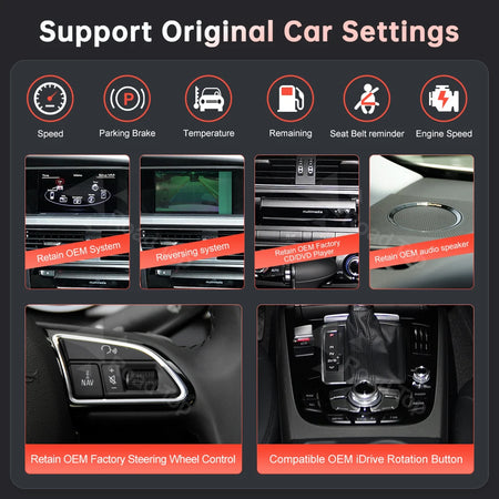 RoadTop 1920x720 Wireless CarPlay &ndash; Airplay Mirror Link
