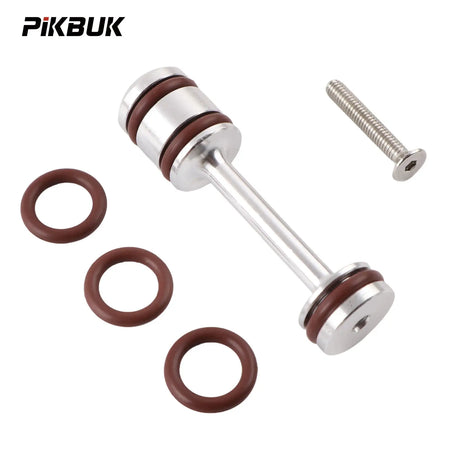 PIKBUK Billet Aluminum Oil Diverter Barbell & Front Gallery Plug Compatible with GM Gen III/IV For GM LS Engines W/FKM O Ring by InterCyprus Trading Ltd